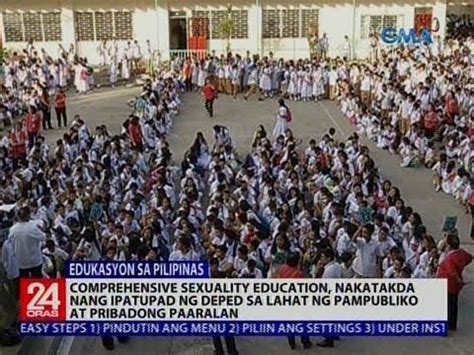 Comprehensive sexuality education sa mga paaralan rmn news 2017